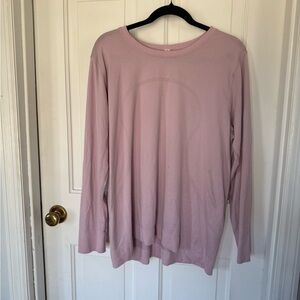 Lululemon Athletica Soft swiftly  Pink Long Sleeve Tee